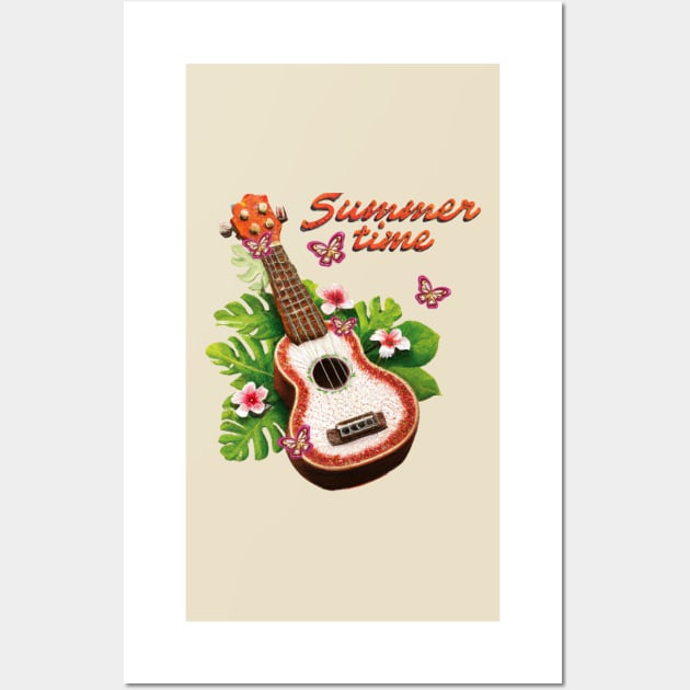 Summer Time Ukulele Wall Art by soulfulprintss8